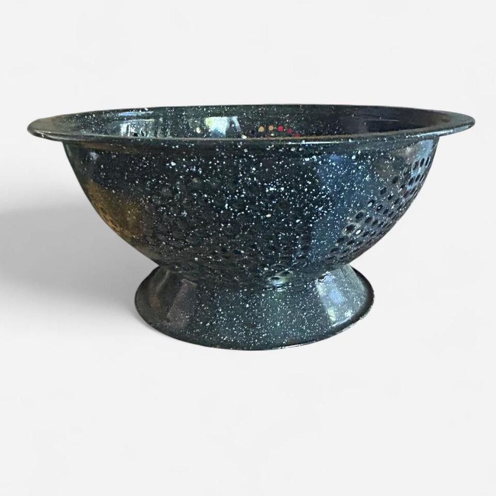Vintage Grainite Ware Colander or Enamel Strainer